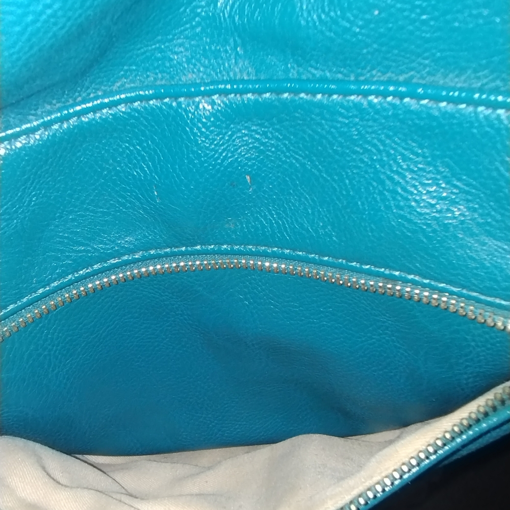Turquoise array large shoulder purse - Picture 3 of 11